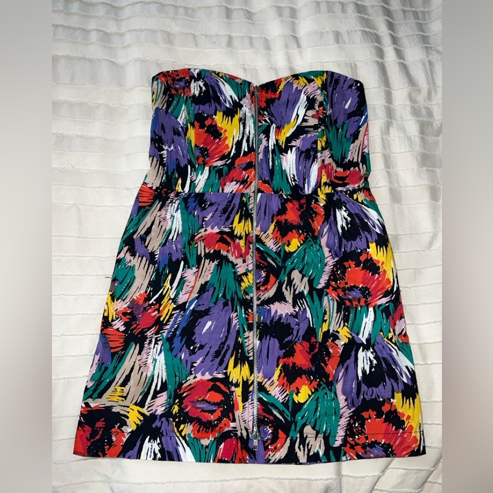 💜Minkpink Abstract Strapless Dress💜